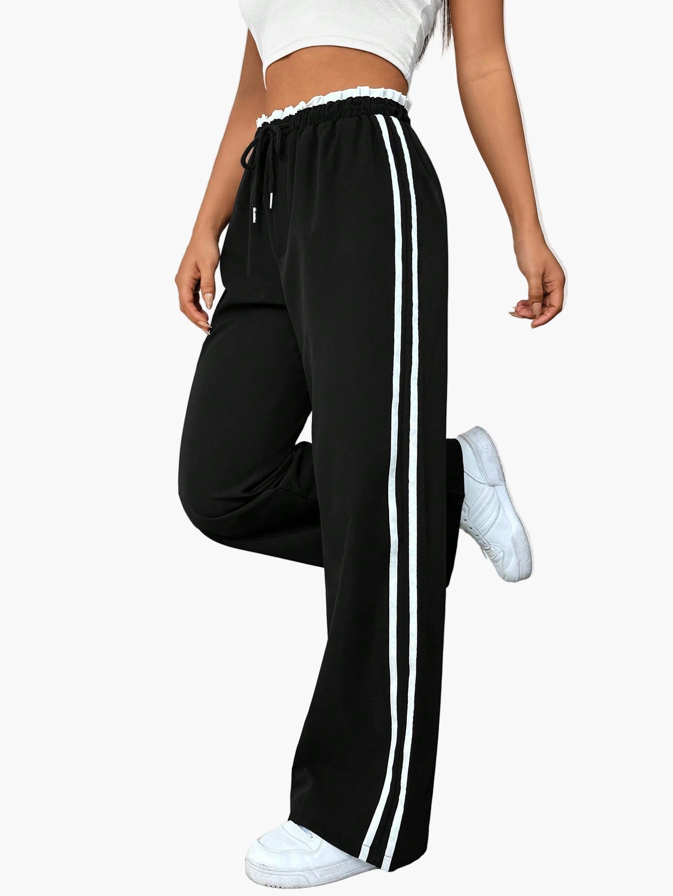 Women's Sporty Wide-Leg Sweatpants for Casual and Streetwear