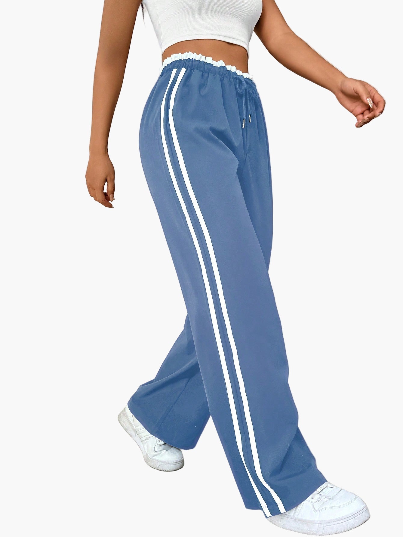 Women's Sporty Wide-Leg Sweatpants for Casual and Streetwear