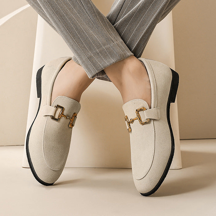 Heren Klassieke Loafers met Gesp – Elegante Instappers voor Kantoor en Casual