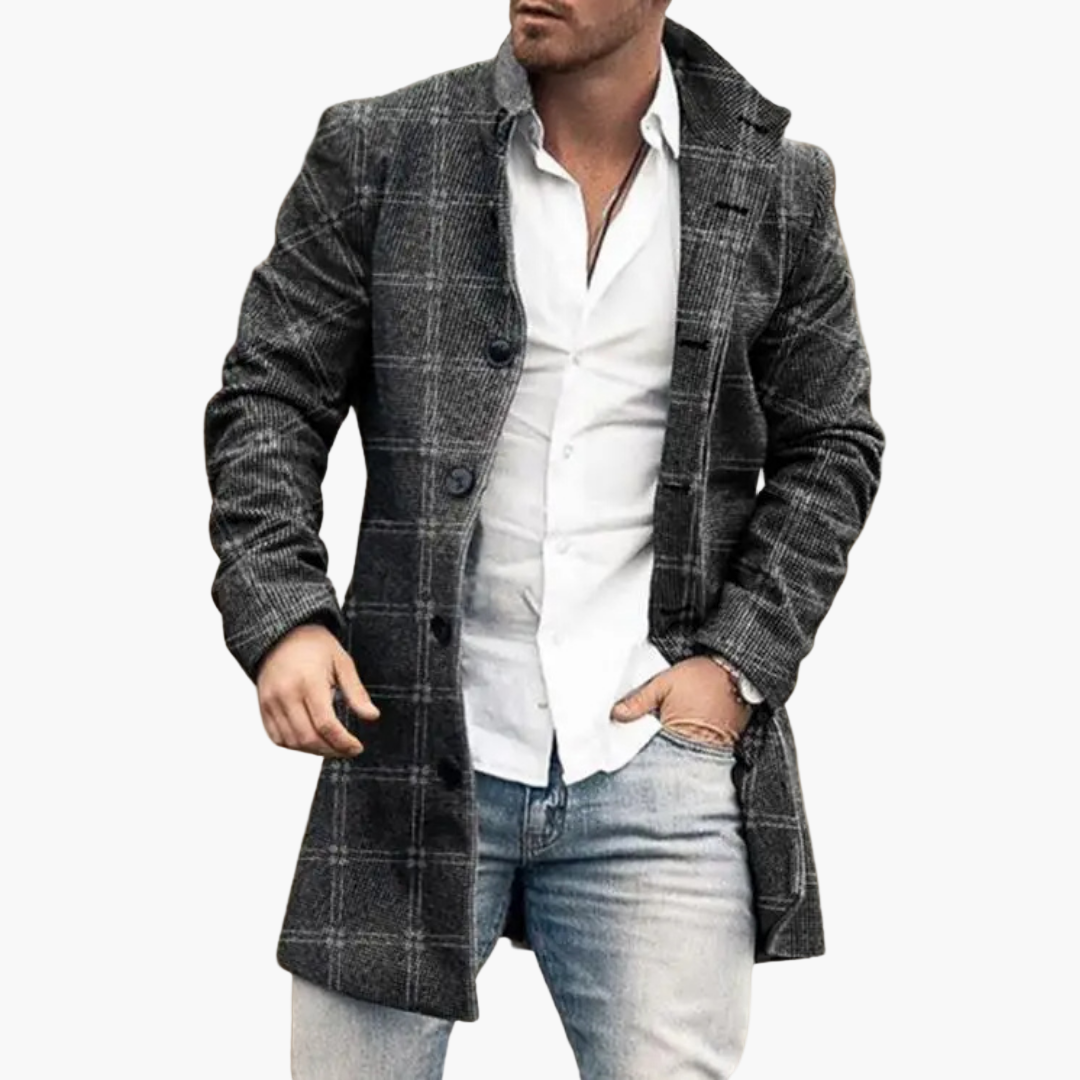Men's Classic Casual Overcoat – Elegant & Comfortable for Daily Use