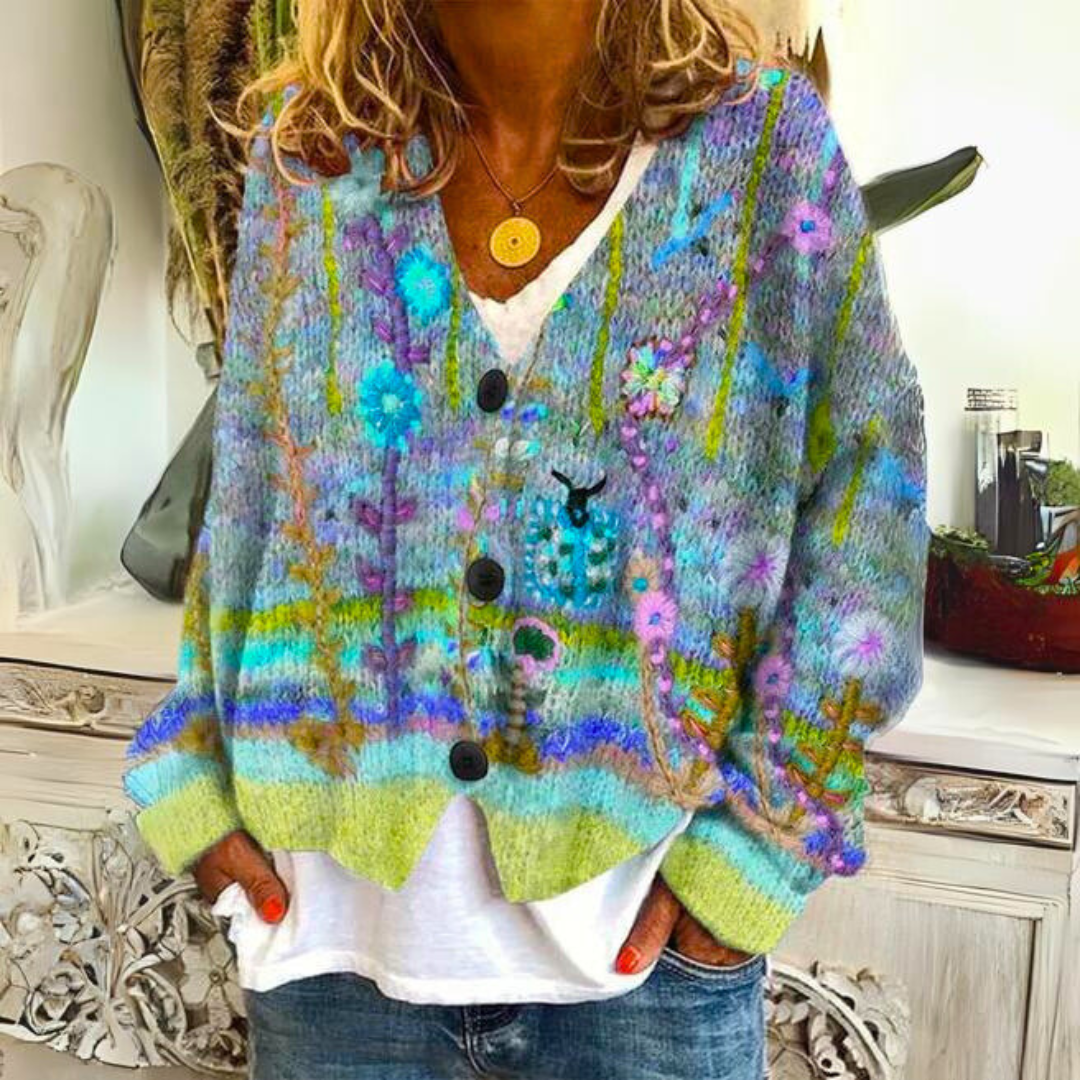 Women's Knitted Cardigan Artistic Design – Comfortable and Trendy for Every Occasion