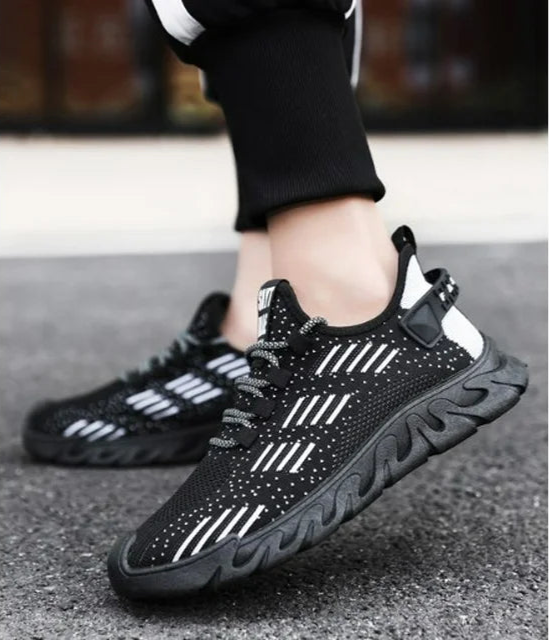 Men's Sporty Walking Sneakers with Breathable Design