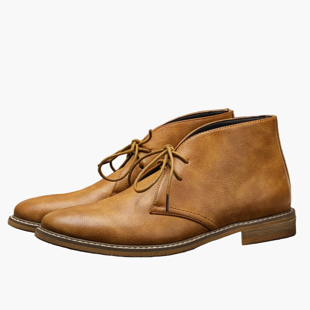 Men's Chukka Boots – Stylish Casual Leather Lace-up Shoes