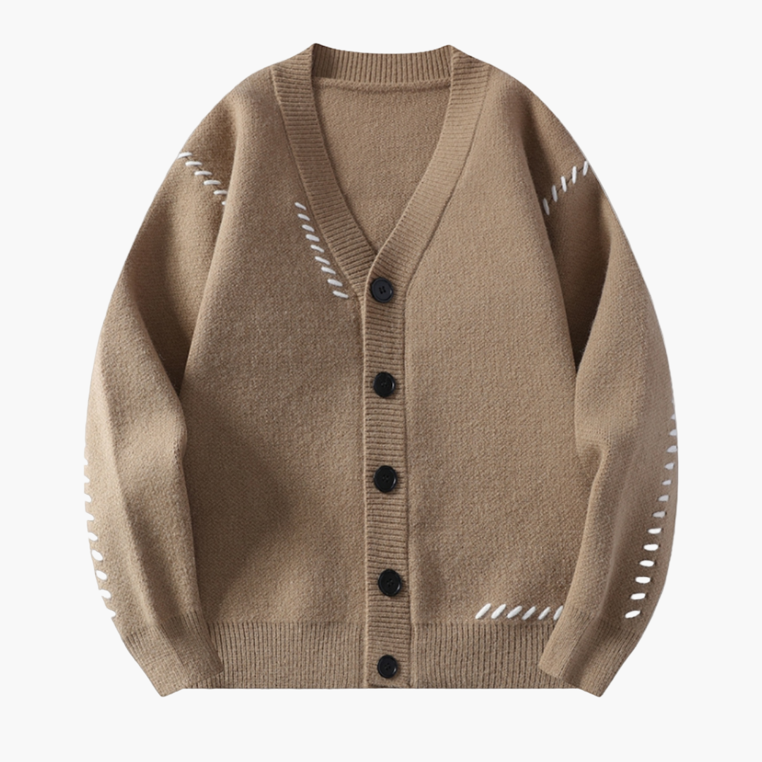 Men's Knitted Cardigan Sweater – Casual Style for Winter and Office