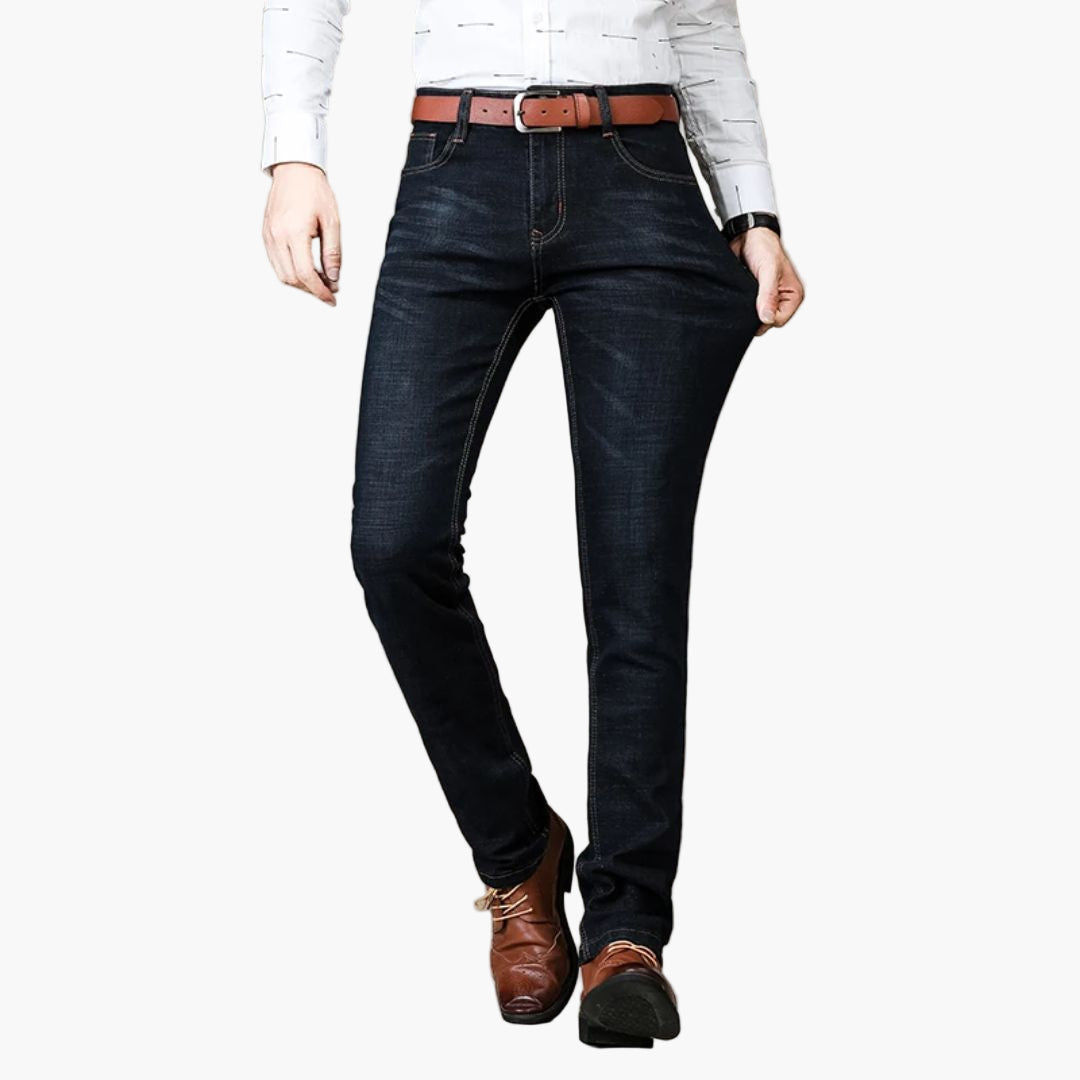 Men's Stretch Jeans – Straight Fit for Work and Leisure
