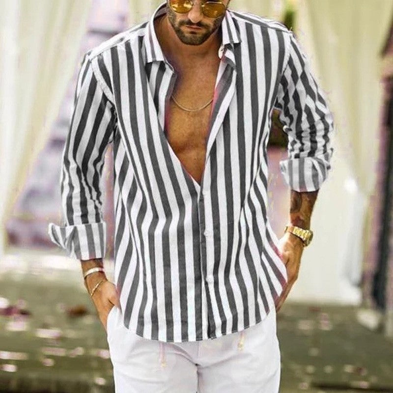 James – Loose Striped Polo Shirt