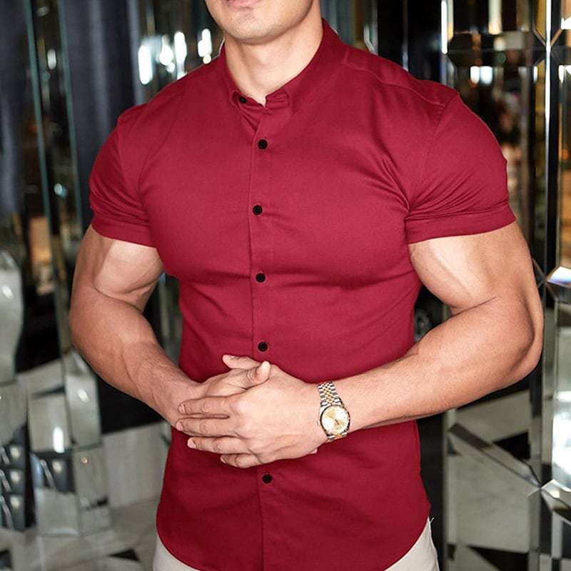Patrick – Slim Fit Short Sleeve Cardigan for Men