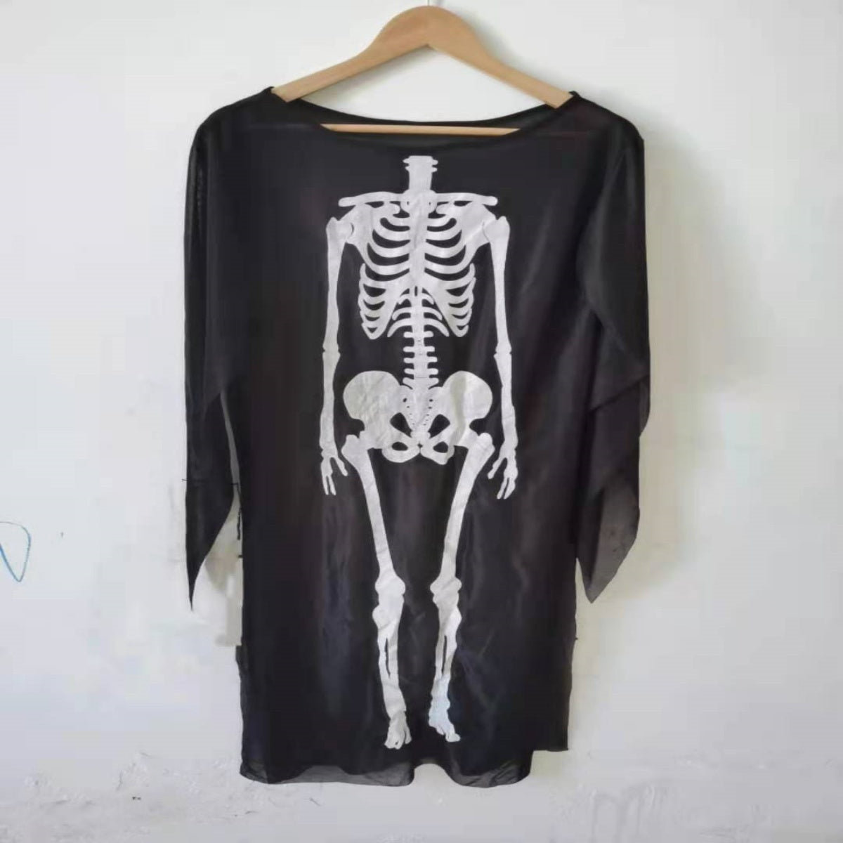 Halloween Skeleton Dress for Women - Spooky Costume for Party & Trick-or-Treat
