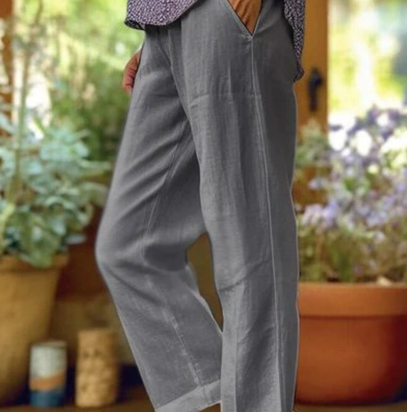 Women's Airy Summer Pants with Relaxed Fit