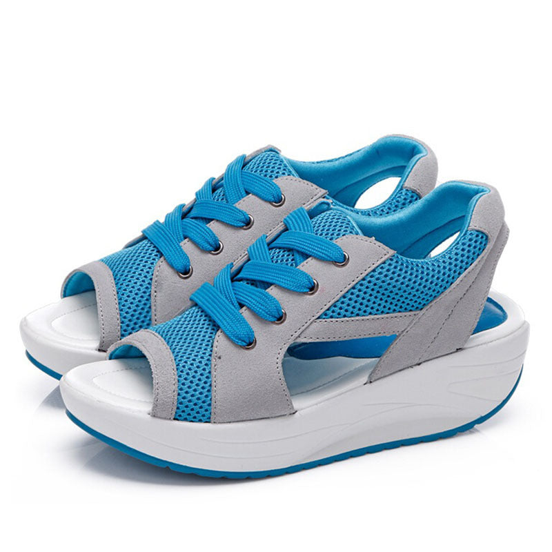 Janet – Sporty Open Sneaker Sandals – Breathable Mesh and Comfortable Sole