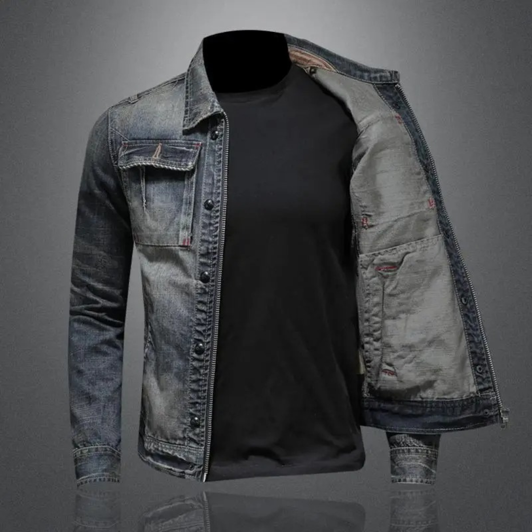 Men's Denim Jacket – Classic Denim Jacket for Stylish and Tough Looks
