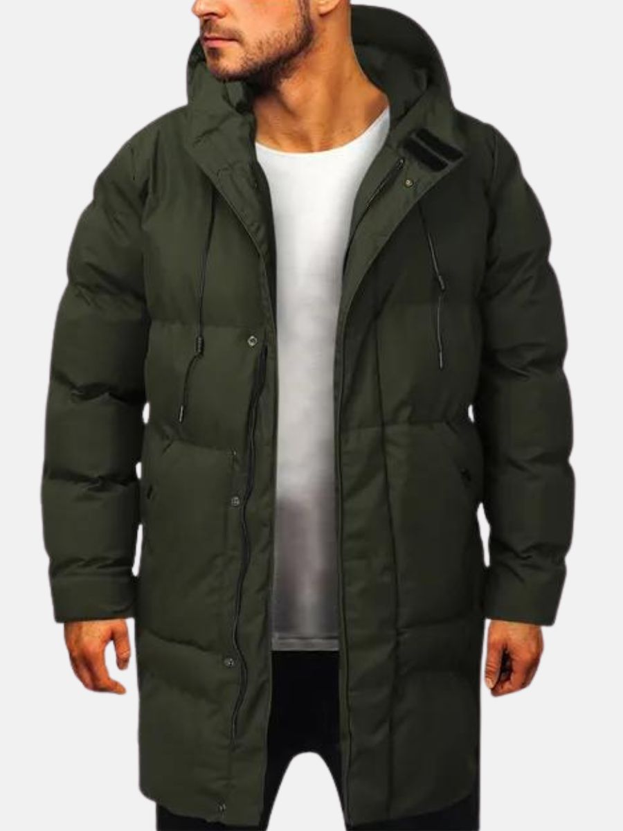 Men's Parka Jacket Padded Winter Coat Outdoor Stylish Comfortable