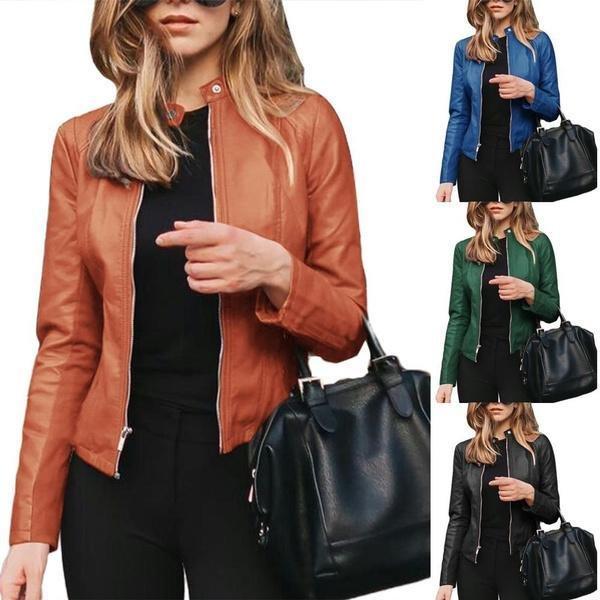 Robyn – Women's jacket made of soft vegan leather