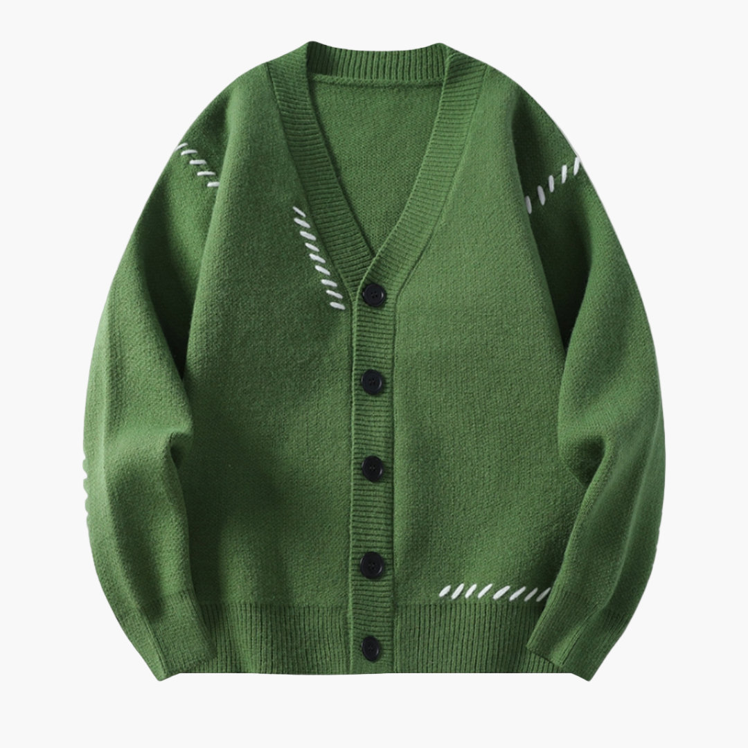 Men's Knitted Cardigan Sweater – Casual Style for Winter and Office