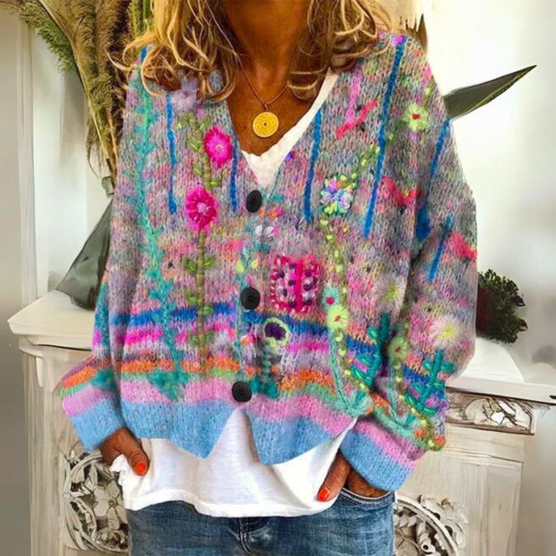 Women's Knitted Cardigan Artistic Design – Comfortable and Trendy for Every Occasion