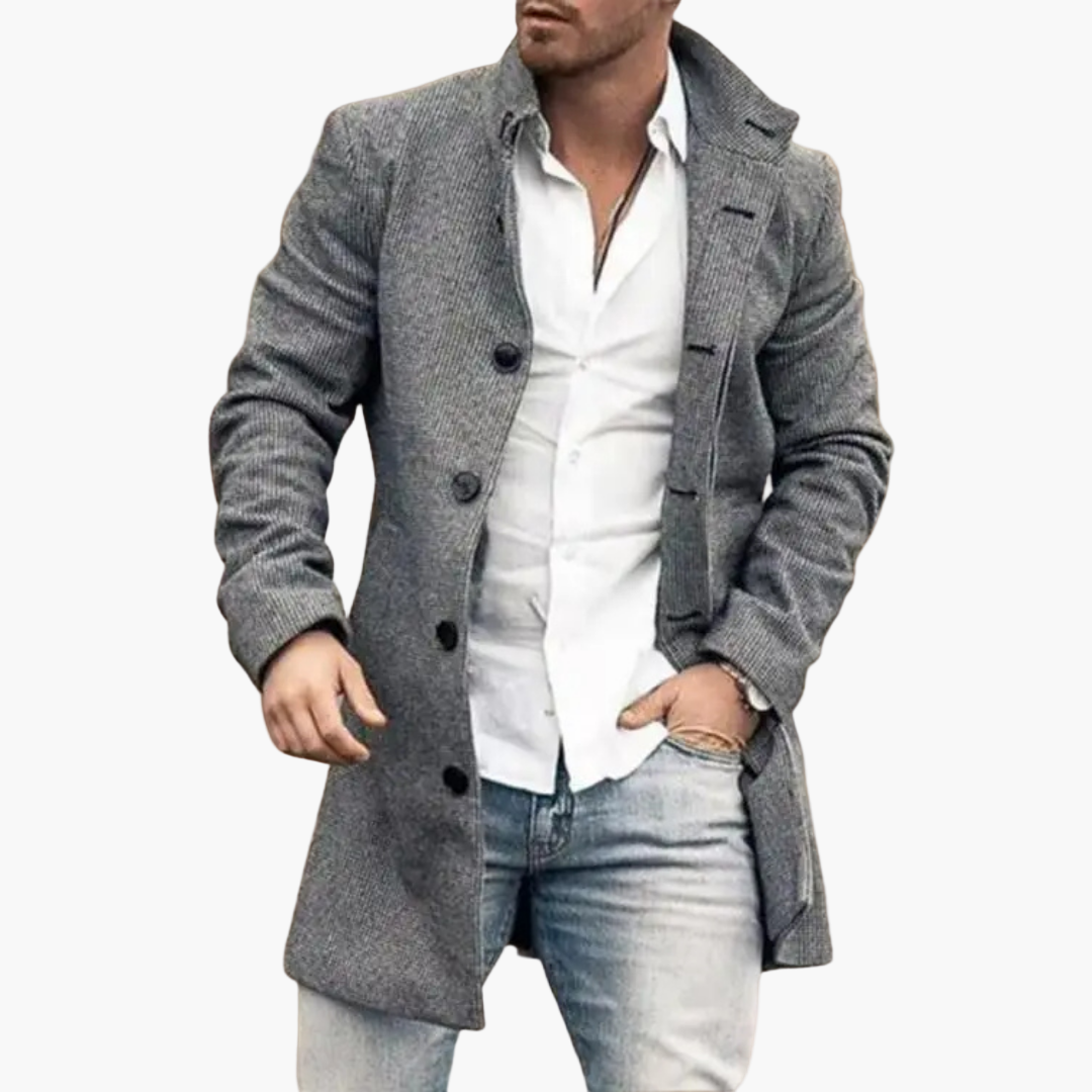 Men's Classic Casual Overcoat – Elegant & Comfortable for Daily Use