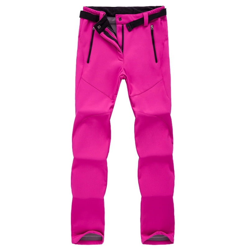 Women's Outdoor Hiking Pants Softshell Waterproof and Warm – Ideal for Trekking, Hiking and Daily Use