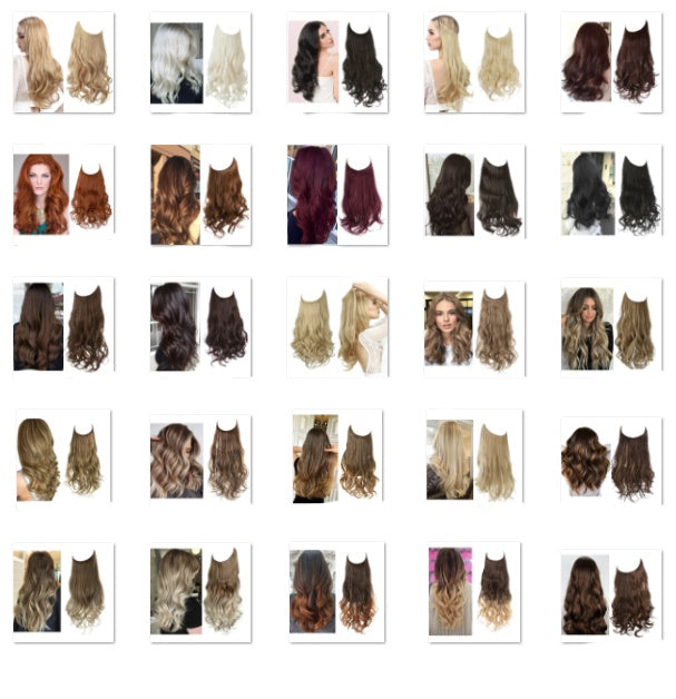 Naturally Looking Women's Wig with Loose Curls and Layered Halo Style