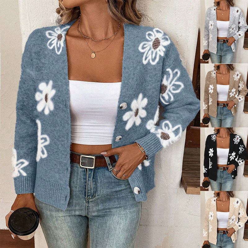 Alice – Floral Print Vest With Buttons
