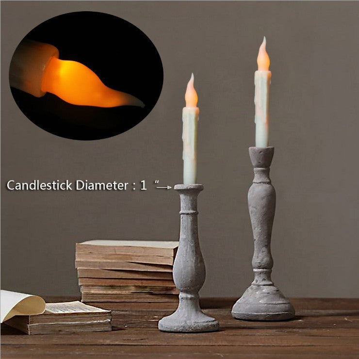 Halloween Magical Floating Candles LED Decoration Set with Magic Wand – Party & Haunted House Accessory