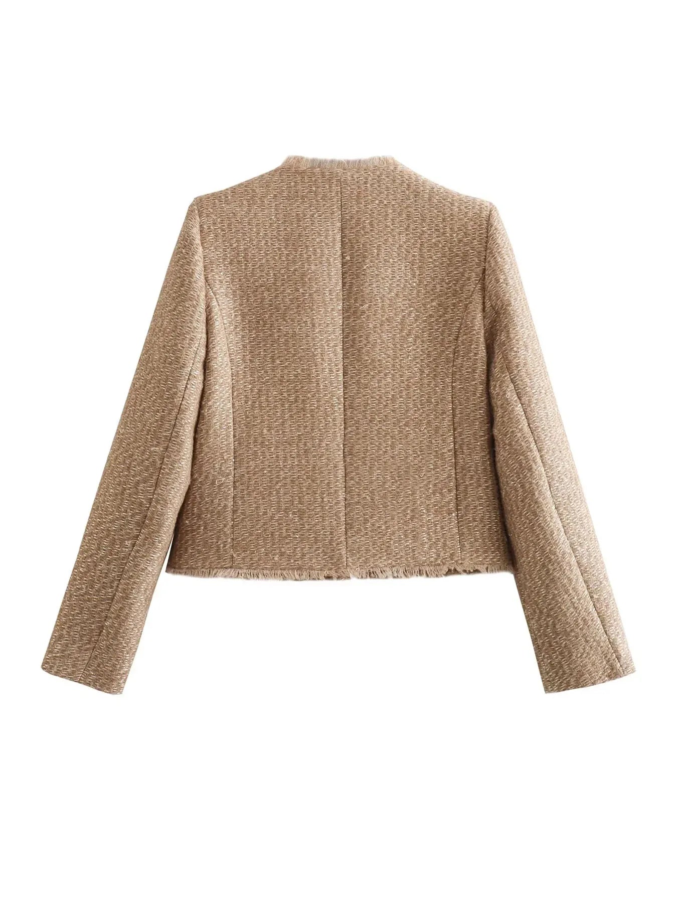 Women's Tweed Blazer – Classic & Modern, Slim Fit, Elegant for Daily Use