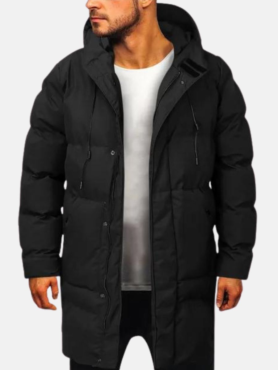Men's Parka Jacket Padded Winter Coat Outdoor Stylish Comfortable