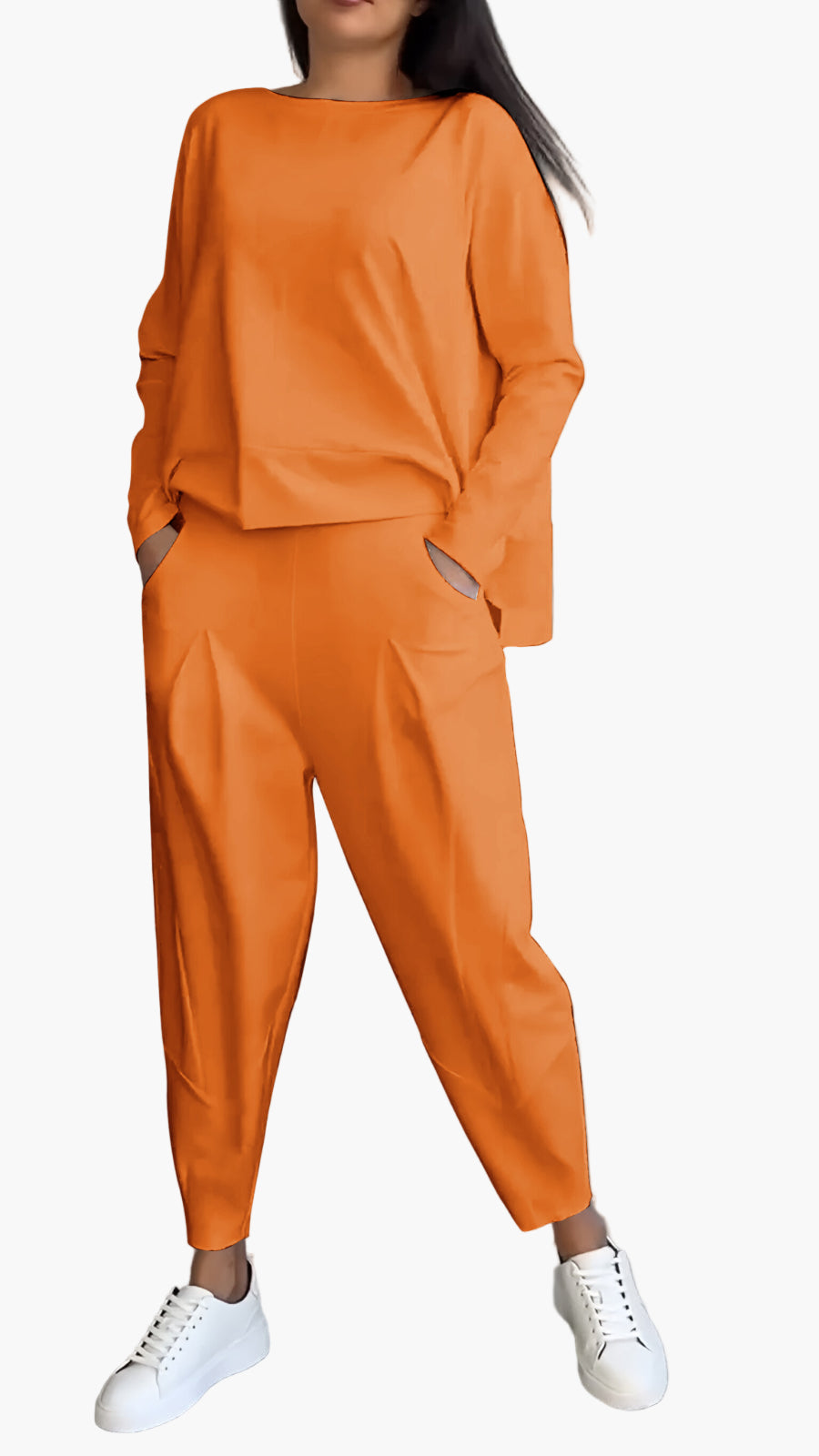 Women's Two-Piece Lounge Set – Comfortable Casual Outfit for Home and Leisure Time