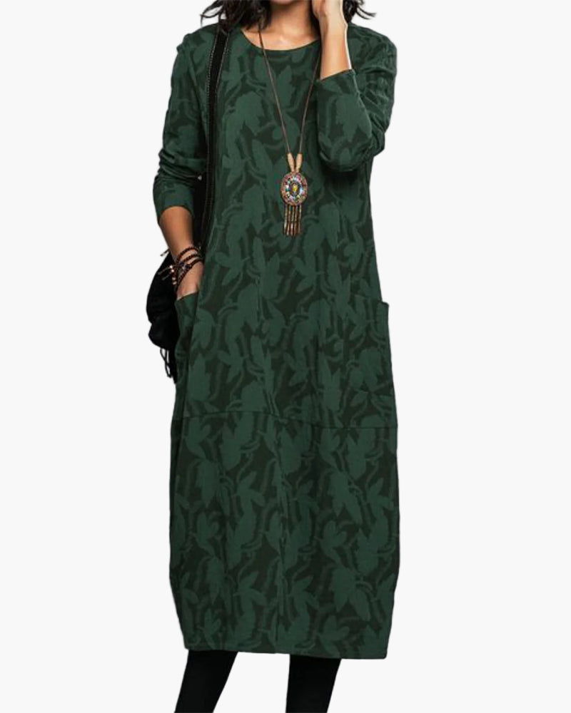 Women's Casual Loose Dress – Comfortable and Fashionable Midi Dress for Every Occasion