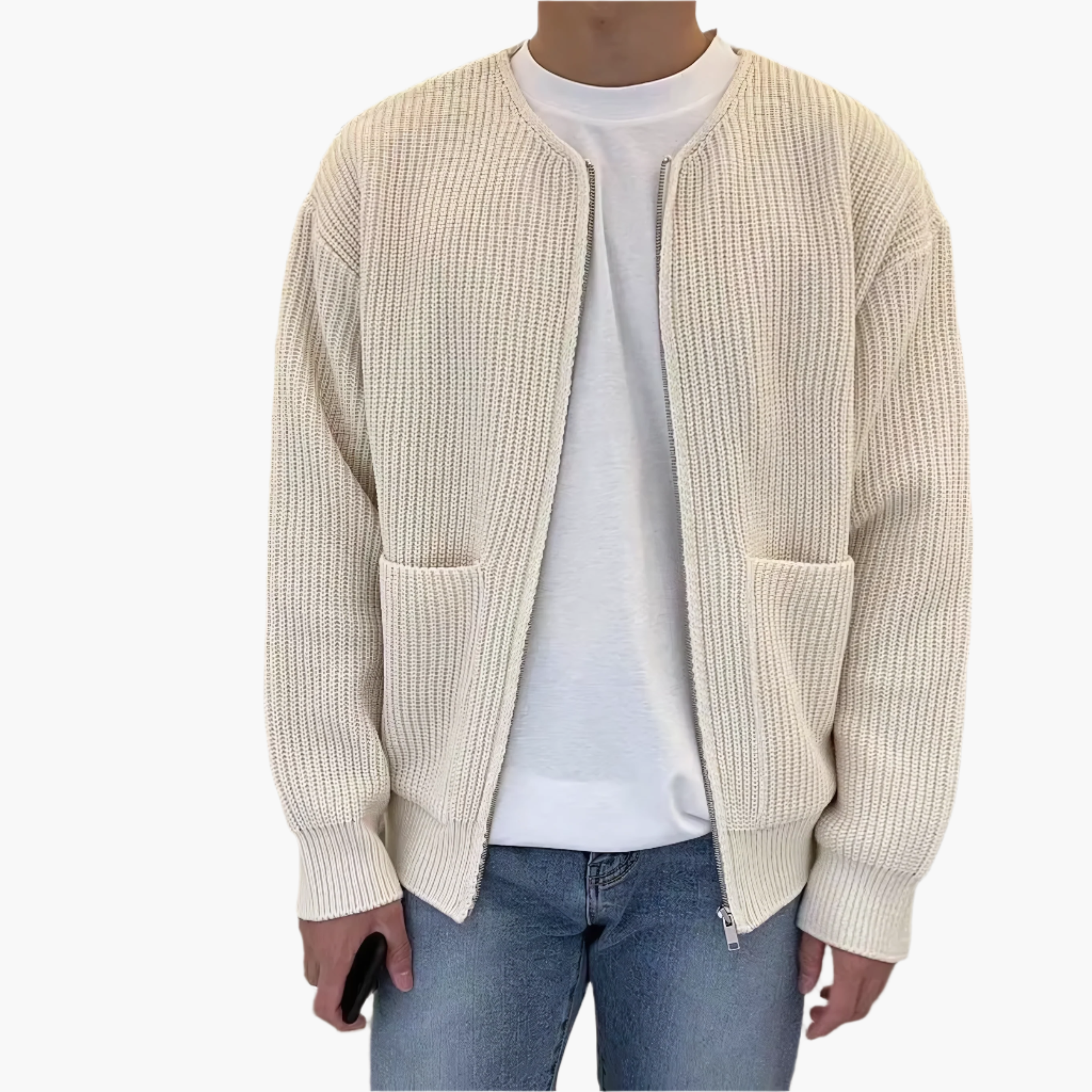 Men's Cardigan Casual Knitted Jacket Stylish Comfortable Daily