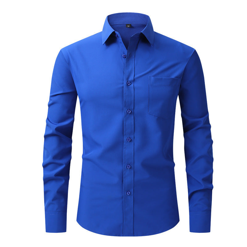 Men's Classic Shirt with Long Sleeves – Stylish Basic for Office or Occasions