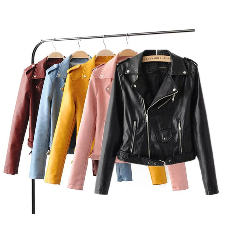 Rose – Korean Women's Vegan Leather Jacket