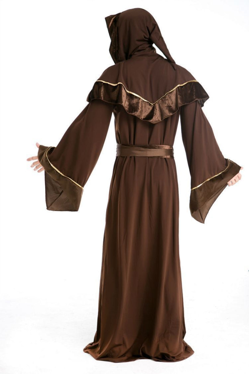 Halloween Monk Costume with Hood for Men – Perfect for Parties and Dress-up Events