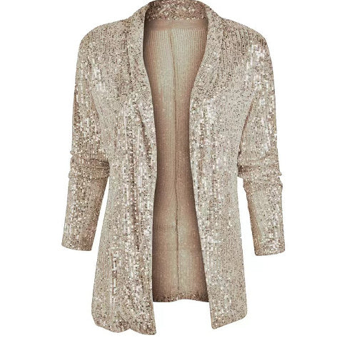 Women's Sequin Blazer – Glamorous Look for Party and Evening Wear