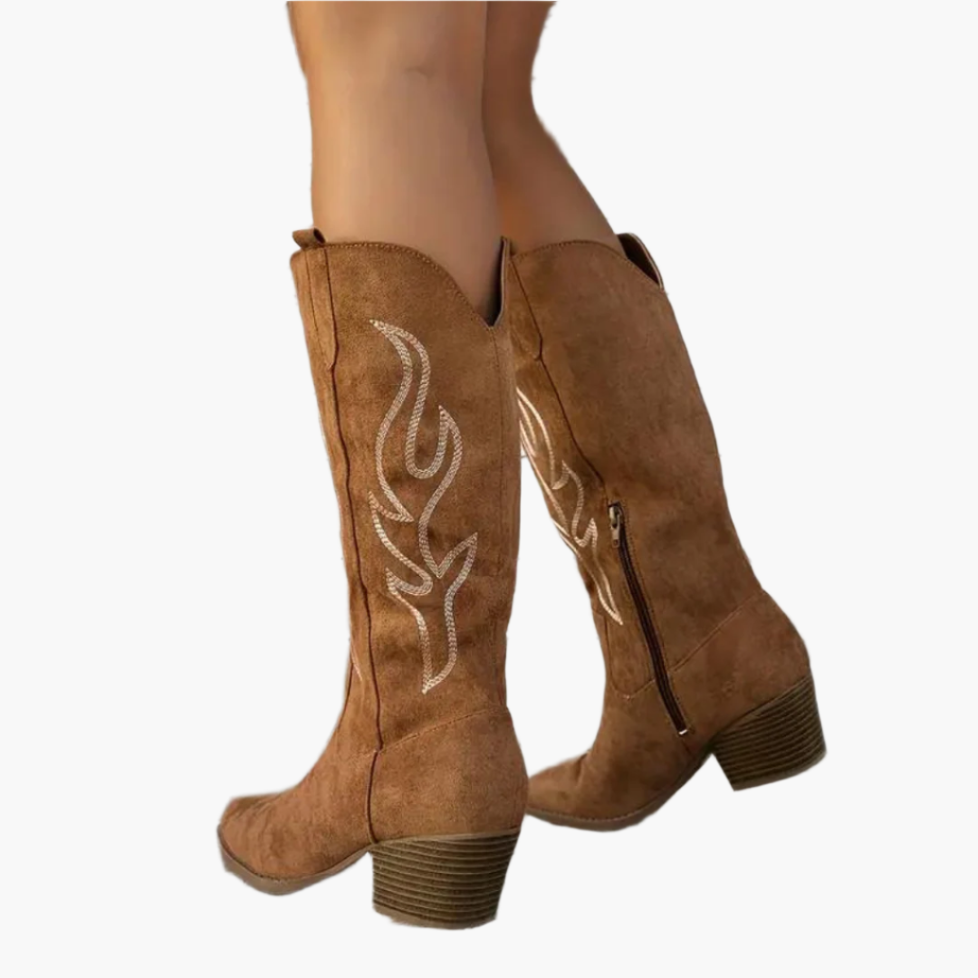 Women's Western Boots Knee-High Cowboy Style for Fashion and Leisure