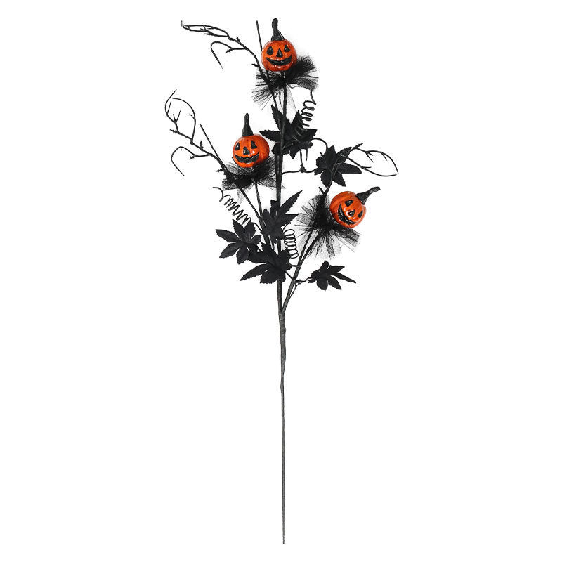 Halloween Pumpkin Branch Decoration for Party and Spooky Atmosphere