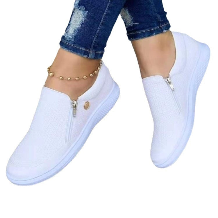 Leah – Casual Sports Zip Sneakers for Women