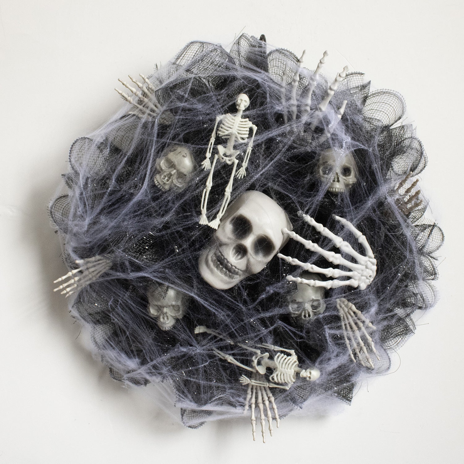 Halloween Door Wreath Skull Decoration for Spooky Decoration