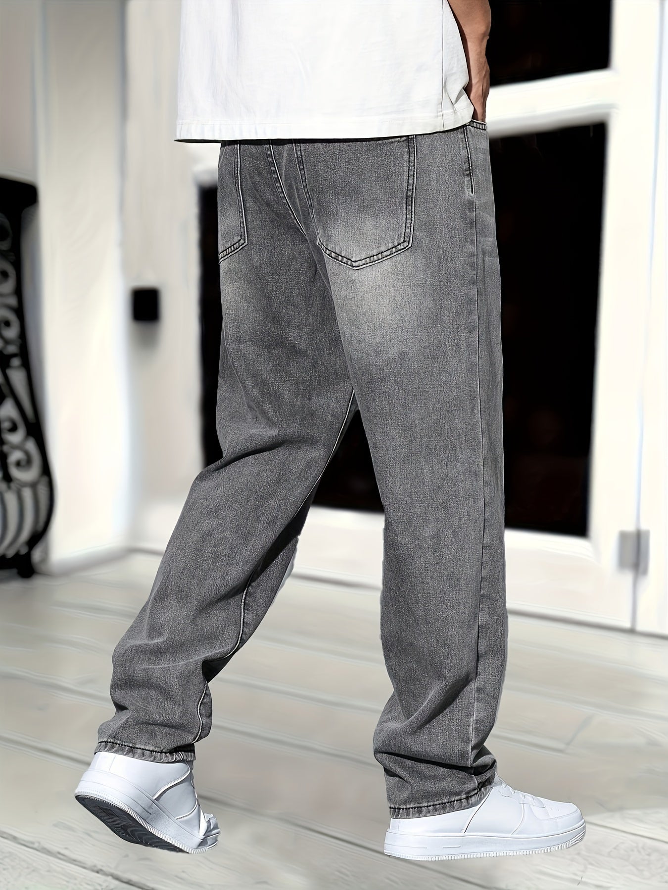 Men's Relaxed Fit Jeans – Streetwear Style, Daily Comfort