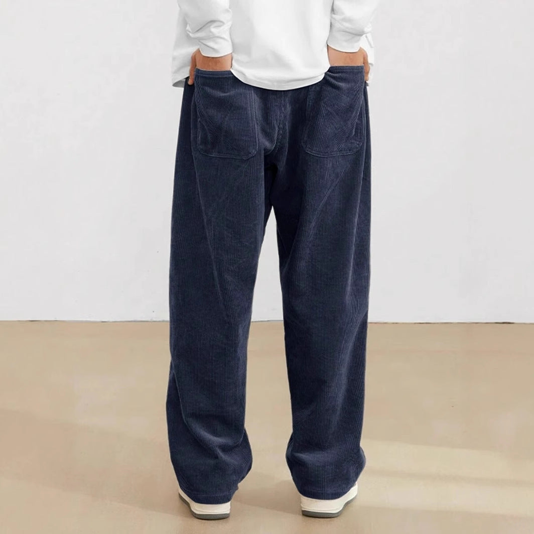Men's wide streetwear pants with loose fit – casual comfort for every day