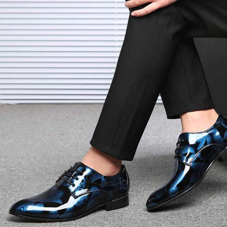 Jacob – Large Men's Shoes for Business Casual with Shiny Vegan Leather