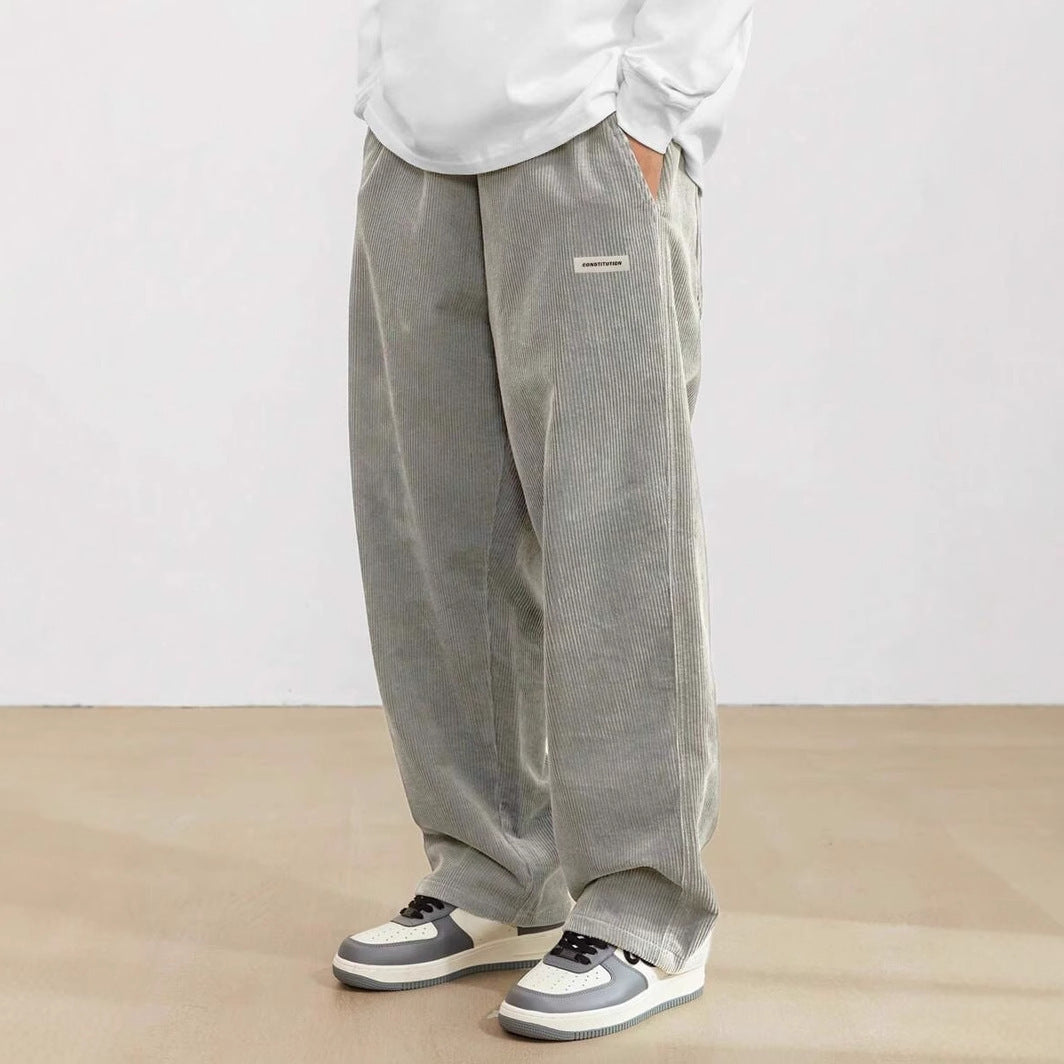 Men's wide streetwear pants with loose fit – casual comfort for every day