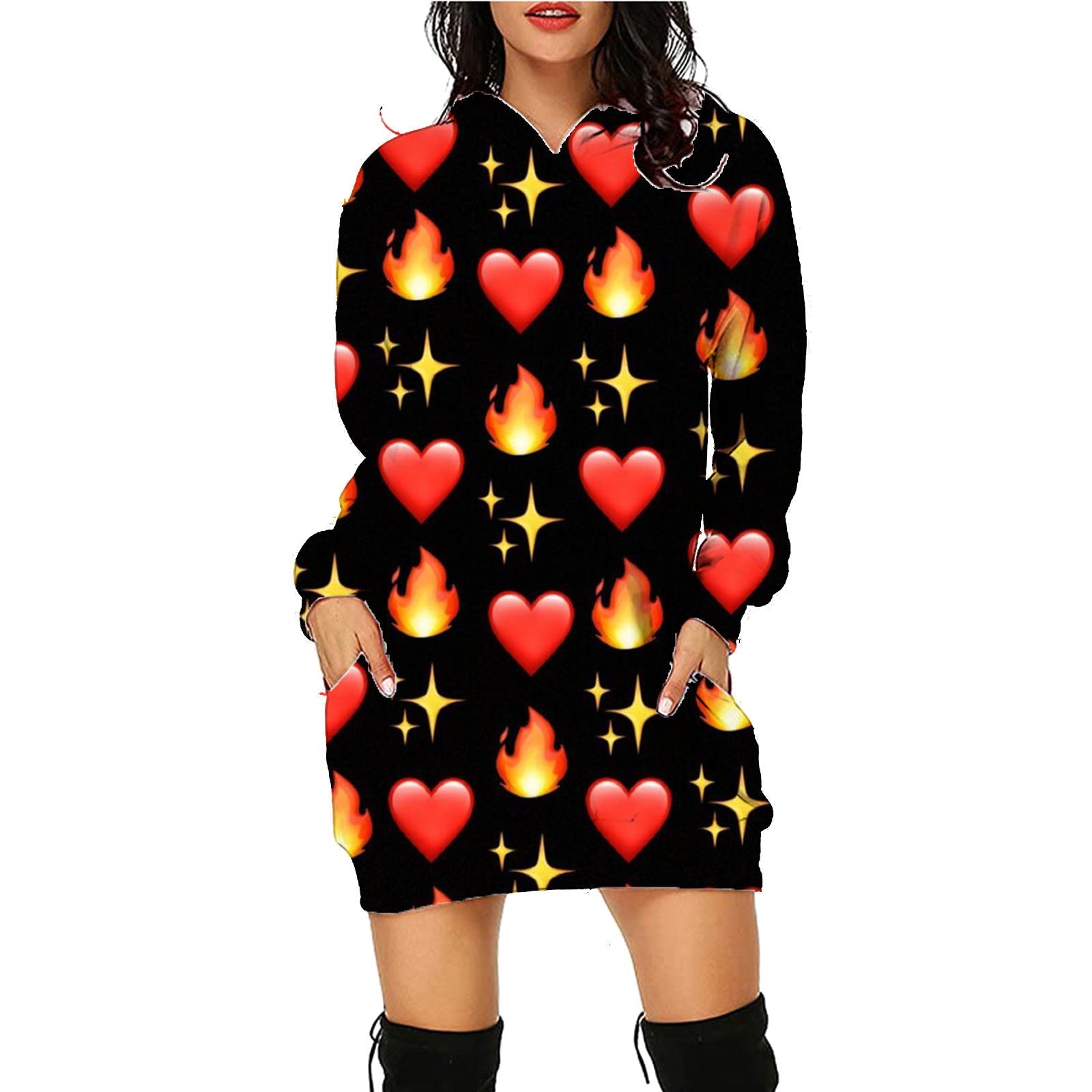 Women's Halloween Hoodie Dress – Comfortable and Stylish Party Dress for Halloween