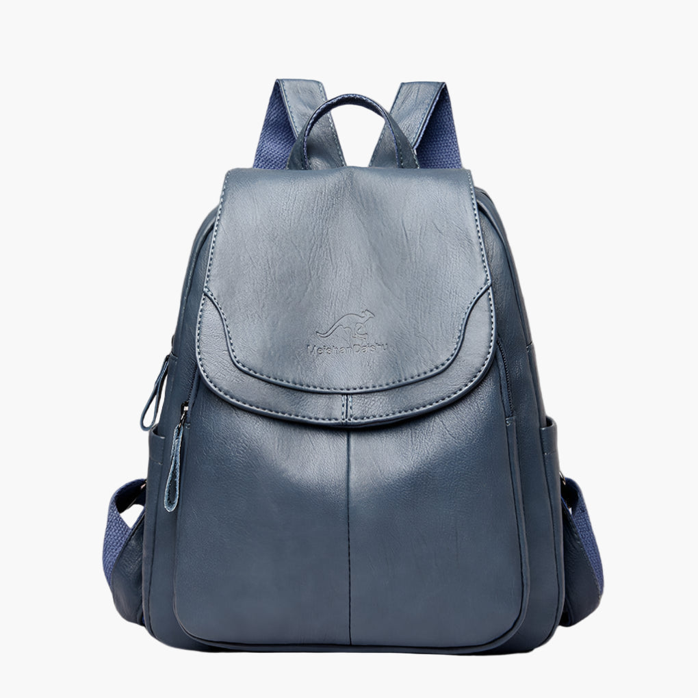 Women's Anti-theft Leather Backpack – Fashionable City & Work Backpack