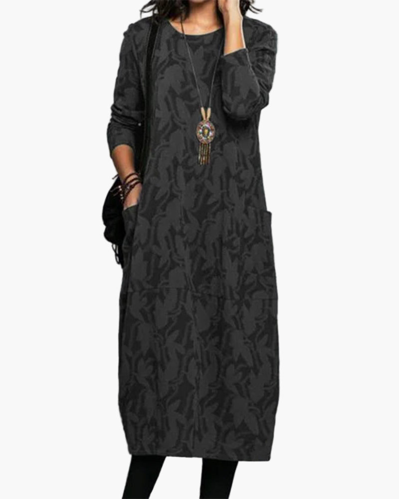 Women's Casual Loose Dress – Comfortable and Fashionable Midi Dress for Every Occasion