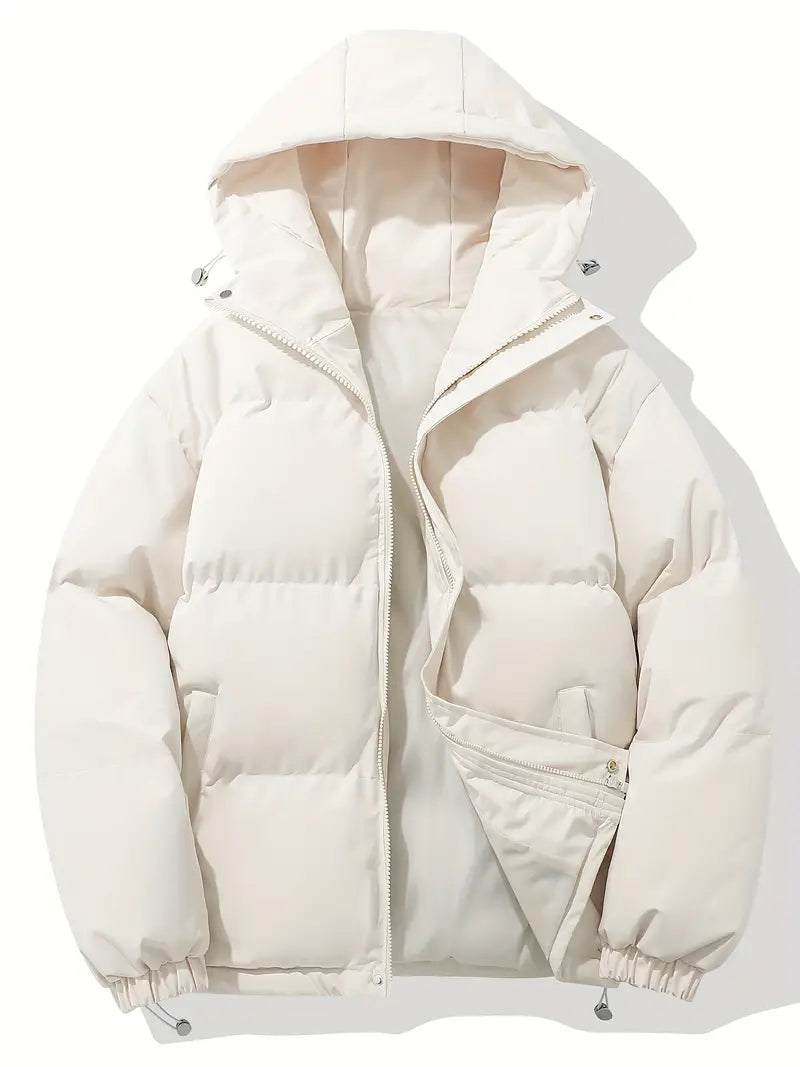 Men's Padded Winter Jacket with Hood – Classic Style and Ultimate Warmth