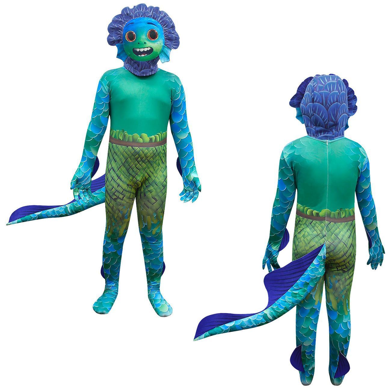 Children's Halloween Sea Monster Costume - Cartoon Style - Perfect for Trick-or-Treat & Parties