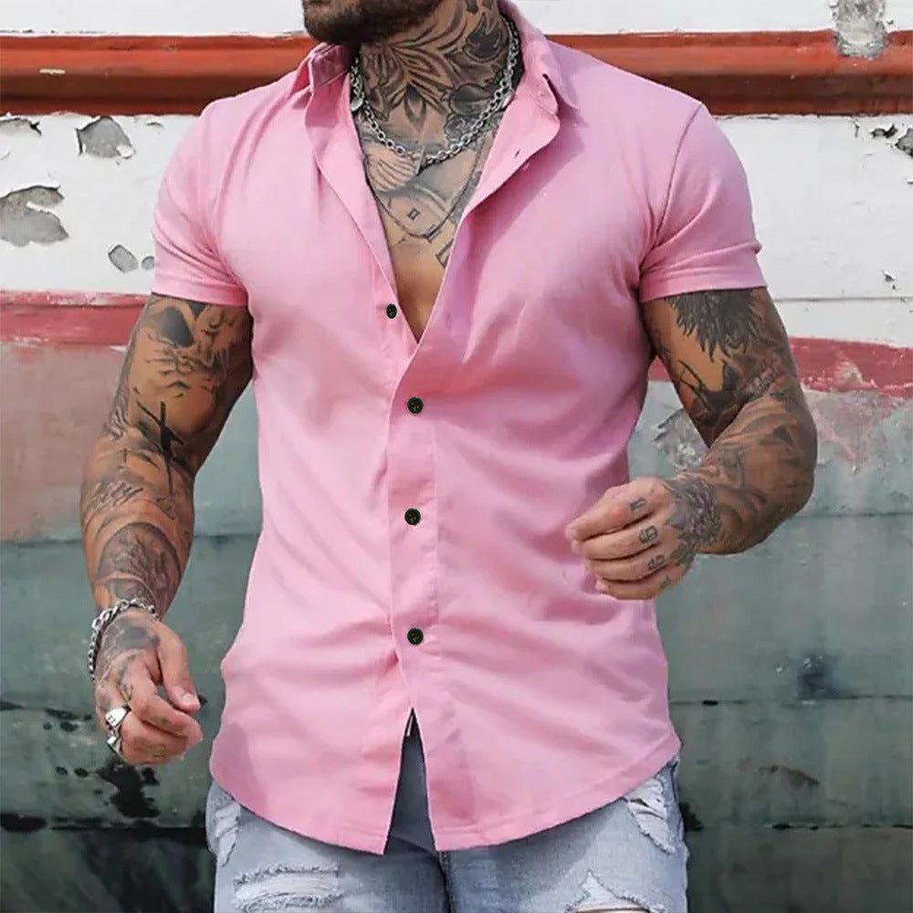 Patrick – Slim Fit Short Sleeve Cardigan for Men