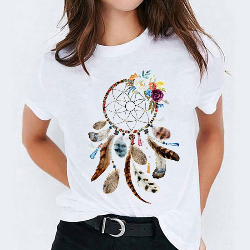 Vanessa – Cute Cotton T-shirt with Short Sleeves