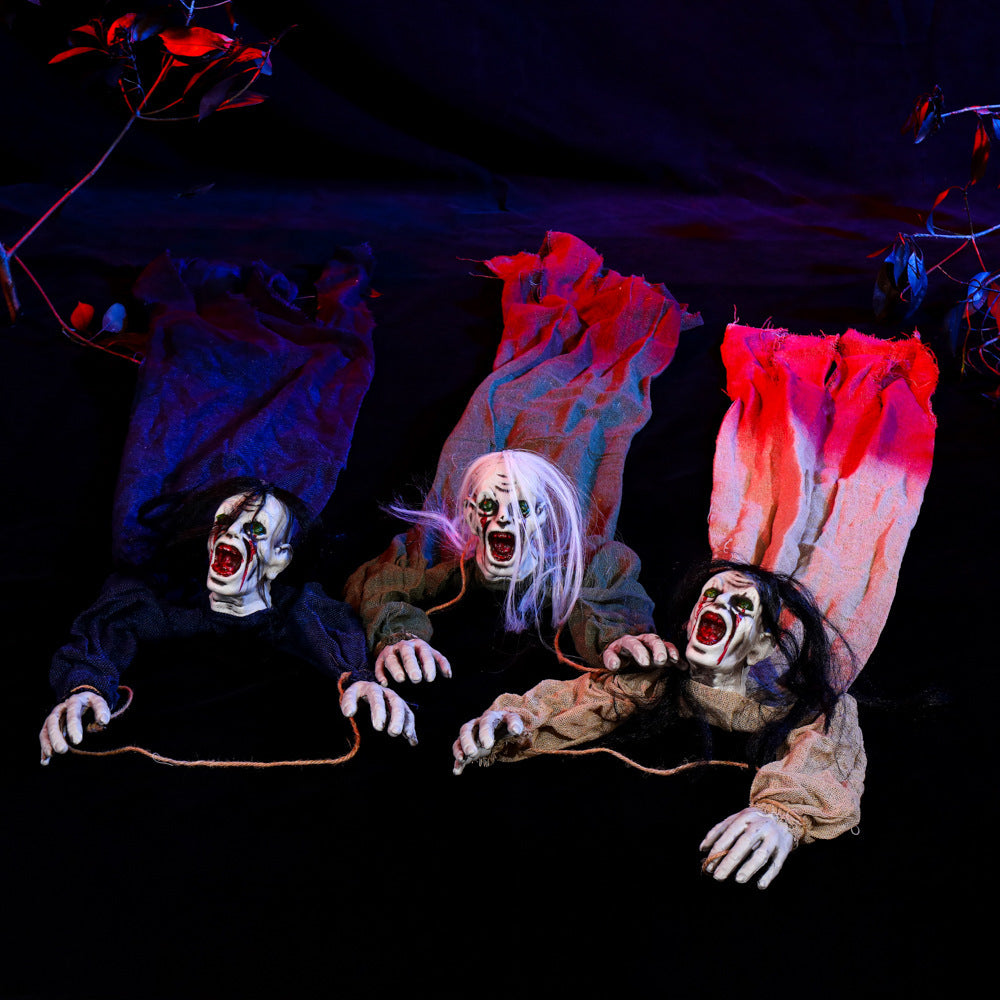 Halloween Hanging Ghost Dolls Decoration Set - Creepy Ornaments for Halloween