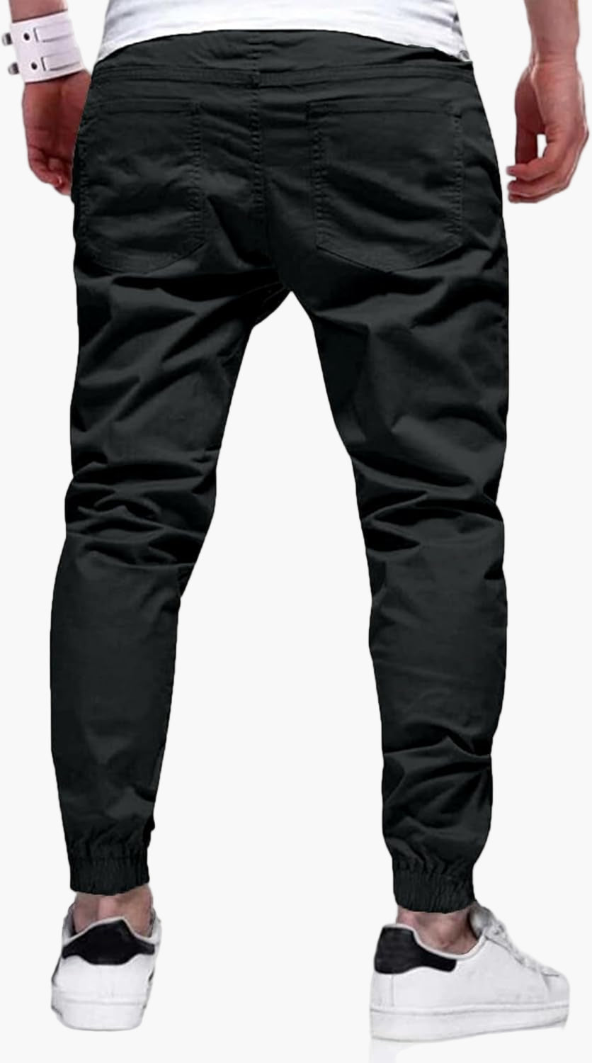 Men's Cargo Jogging Pants with Stretch and Pocket Design – Comfortable Streetwear for Outdoor and Leisure Time
